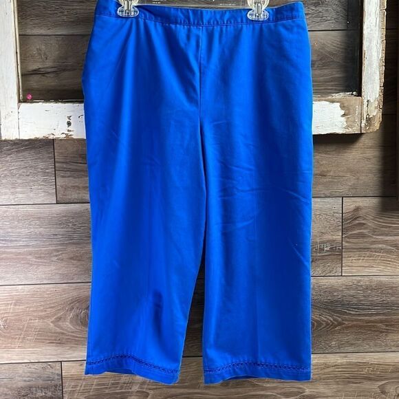 Alfred Dunner Ladies Capri Pants, Size 14, Blue - Picture 1 of 7